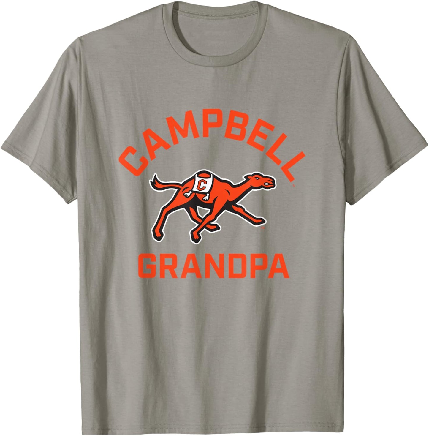 Campbell University Fighting Camels Arched Grandpa T-Shirt - T-Shirt | Sand