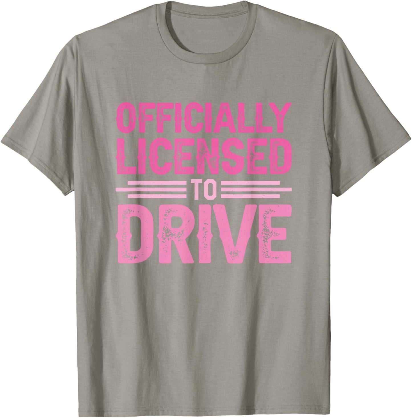 Officially Licensed to Drive New Drivers License T-Shirt - T-Shirt | Sand