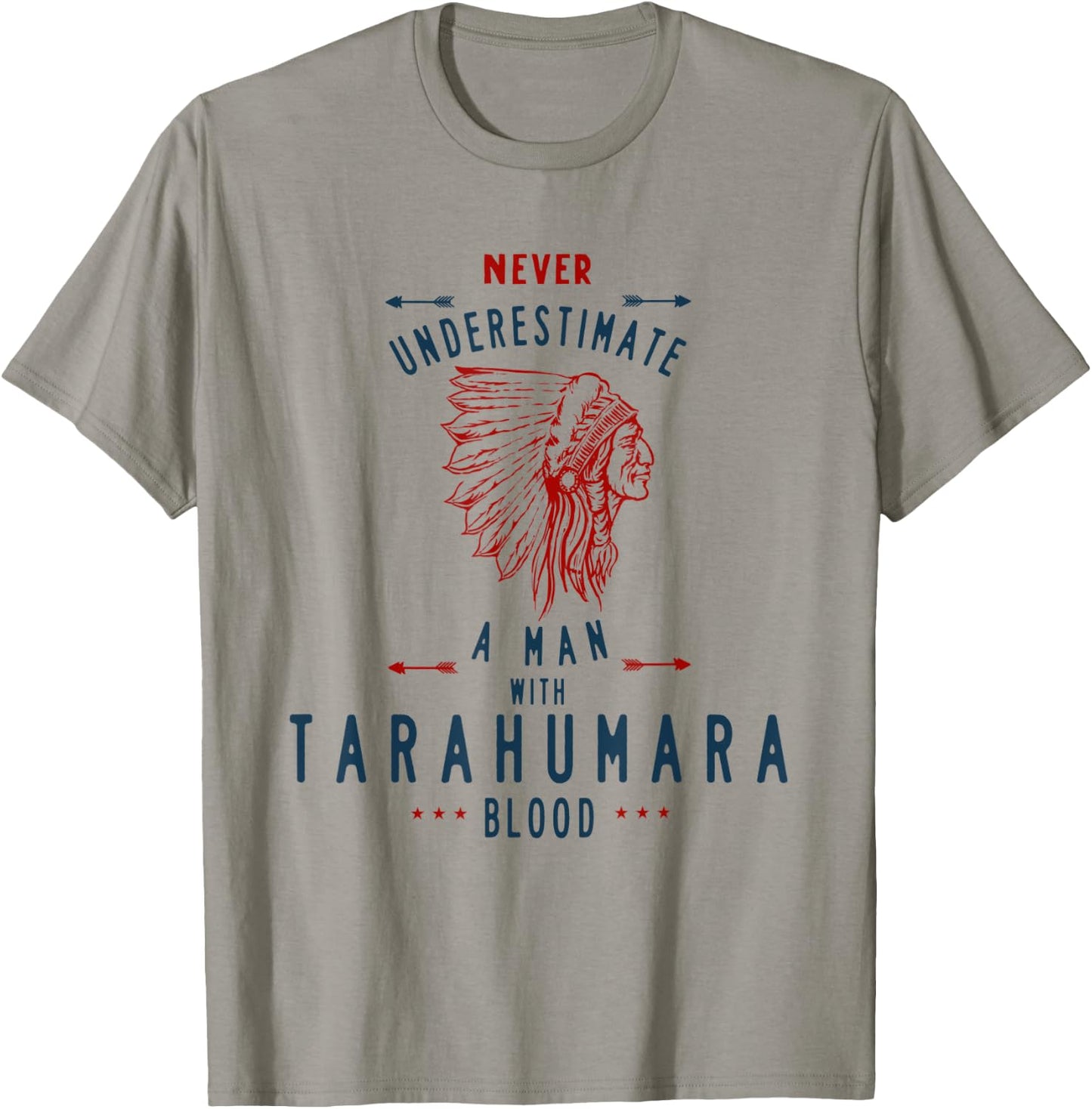 Tarahumara Native Mexican Indian Man Never Underestimate T-Shirt - T-Shirt | Sand