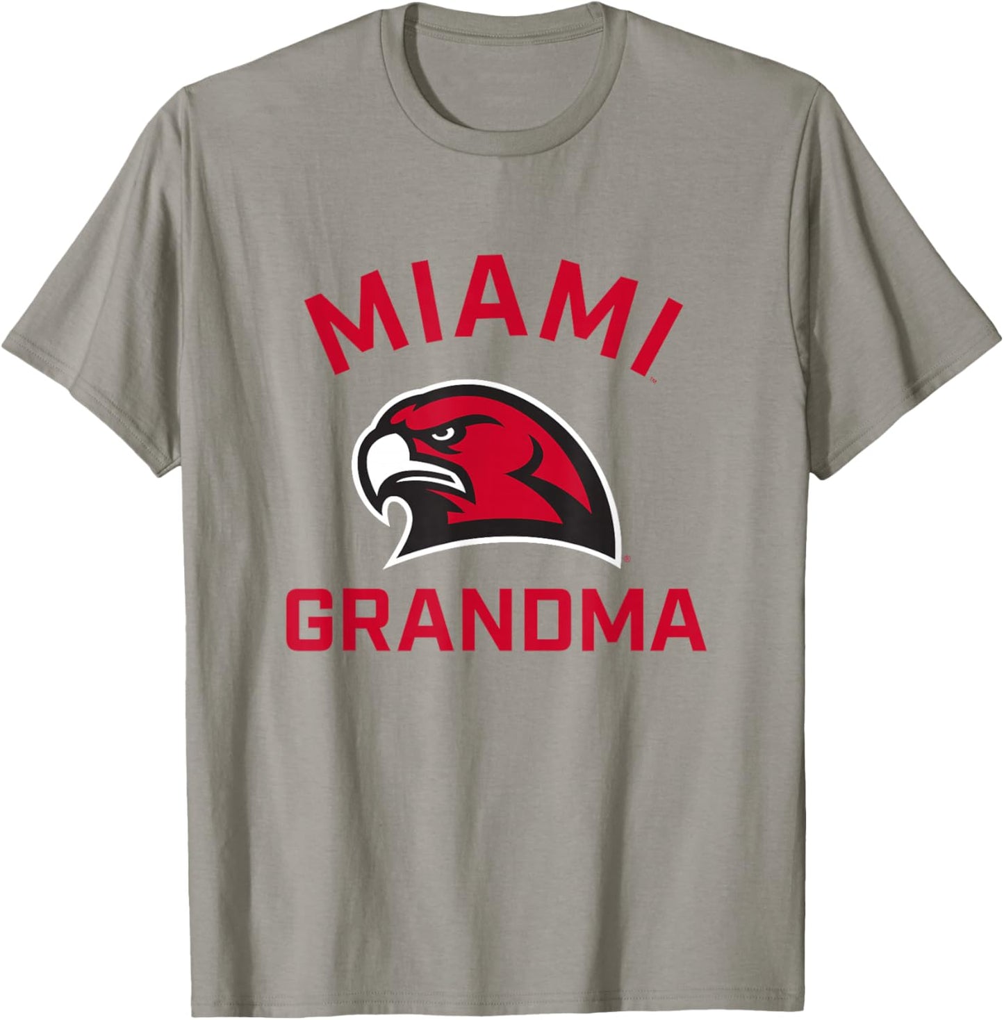 Miami University Ohio Redhawks Arched Grandma T-Shirt - T-Shirt | Sand