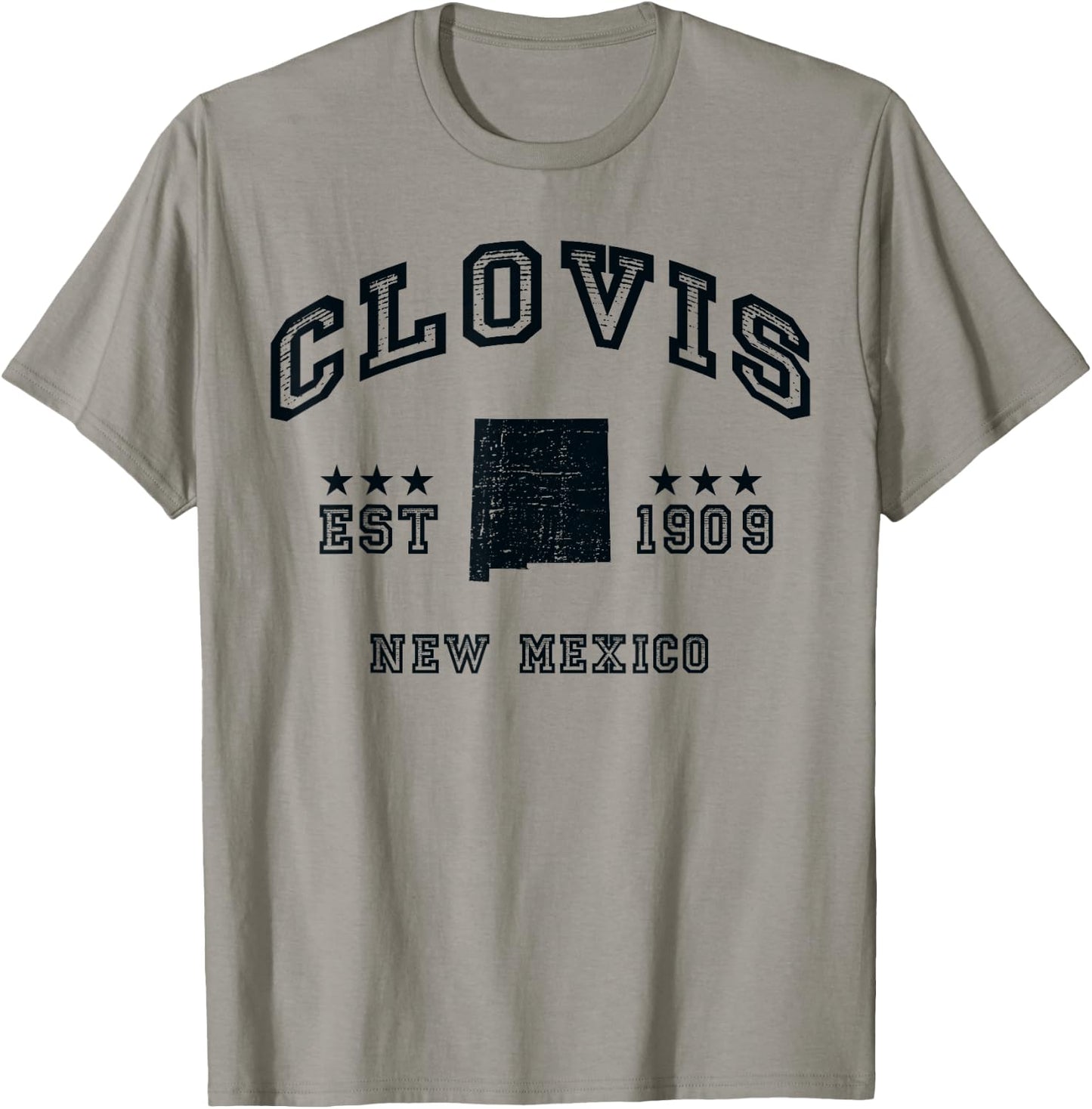 Retro Clovis New Mexico NM Souvenir Sport Throwback T-Shirt - T-Shirt | Sand