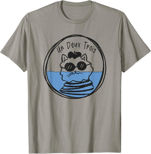 Un Deux Trois Cat Sank Men Women Girls Kids T-Shirt - T-Shirt | Sand