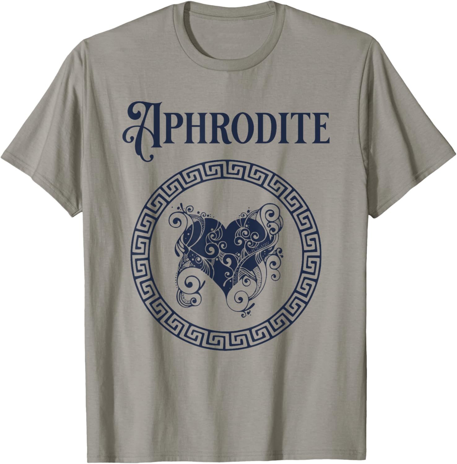 Aphrodite Symbol Greek Goddess T-Shirt - T-Shirt | Sand
