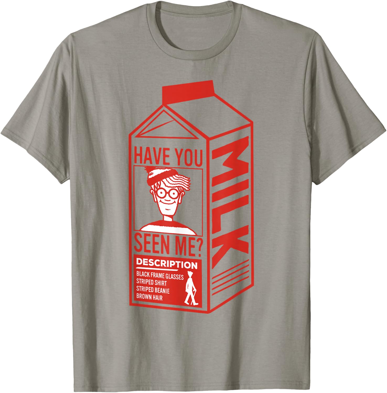 Where's Waldo? Milk Carton T-Shirt - T-Shirt | Sand