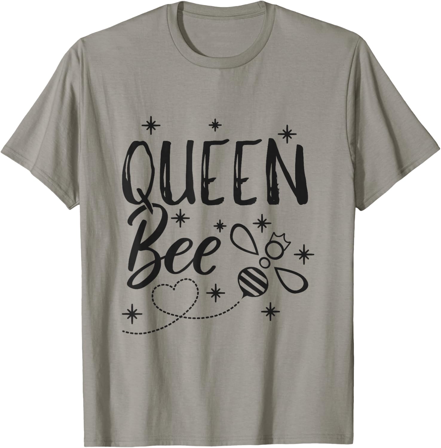 Funny Beekeeping Gift Queen Bee Crown Bee Queen T-Shirt - T-Shirt | Sand