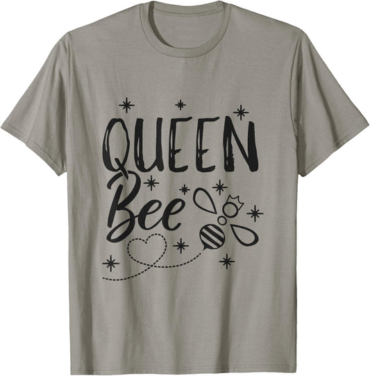 Funny Beekeeping Gift Queen Bee Crown Bee Queen T-Shirt - T-Shirt | Sand
