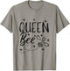 Funny Beekeeping Gift Queen Bee Crown Bee Queen T-Shirt - T-Shirt | Sand