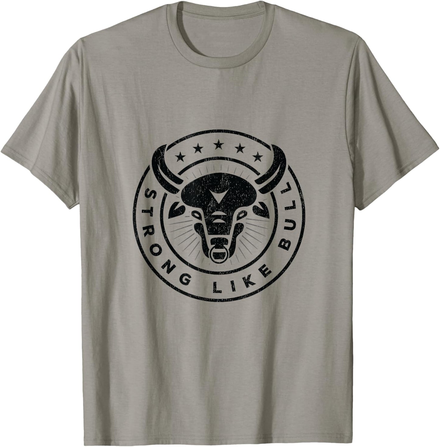 Strong Like A Bull Powerlifting Bodybuilding T-Shirt - T-Shirt | Sand