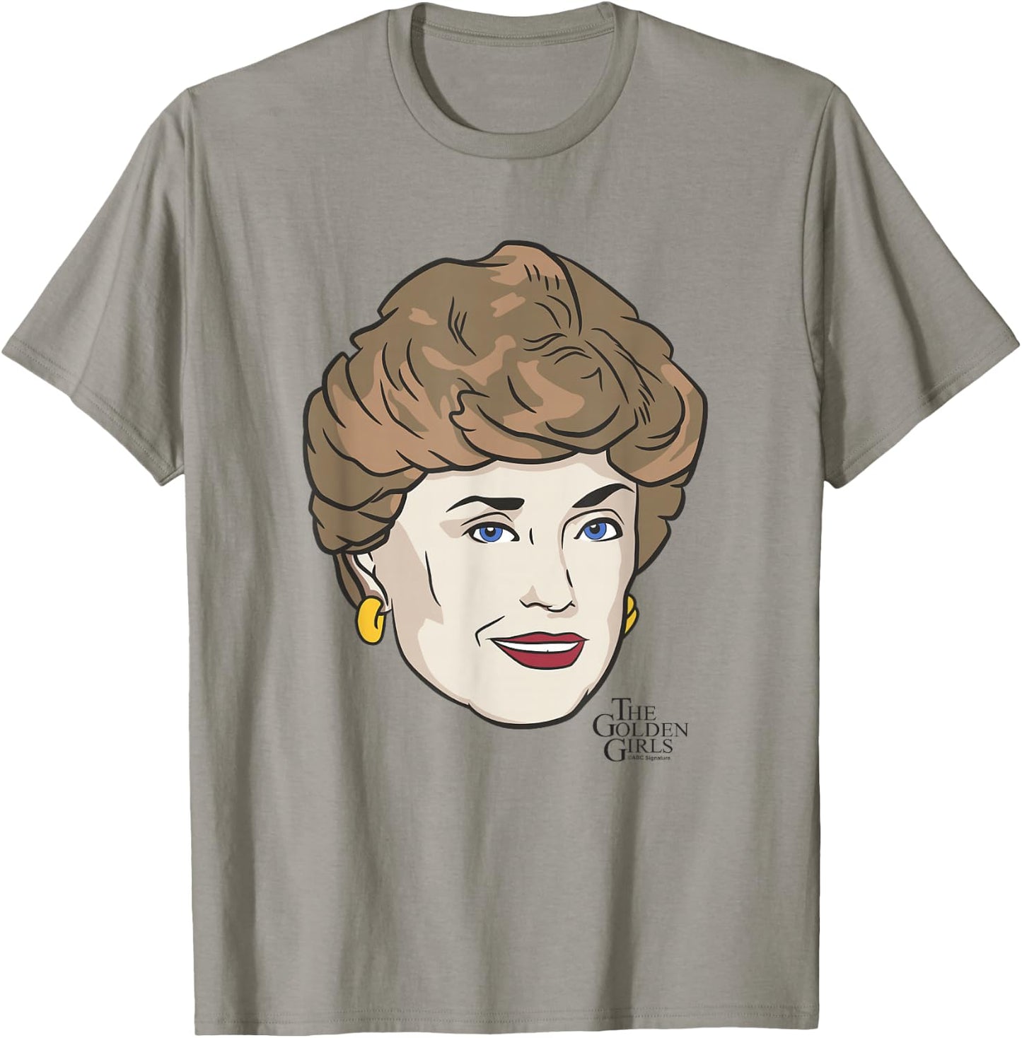 The Golden Girls Iconic Blanche Animated Big Face Portrait T-Shirt - T-Shirt | Sand