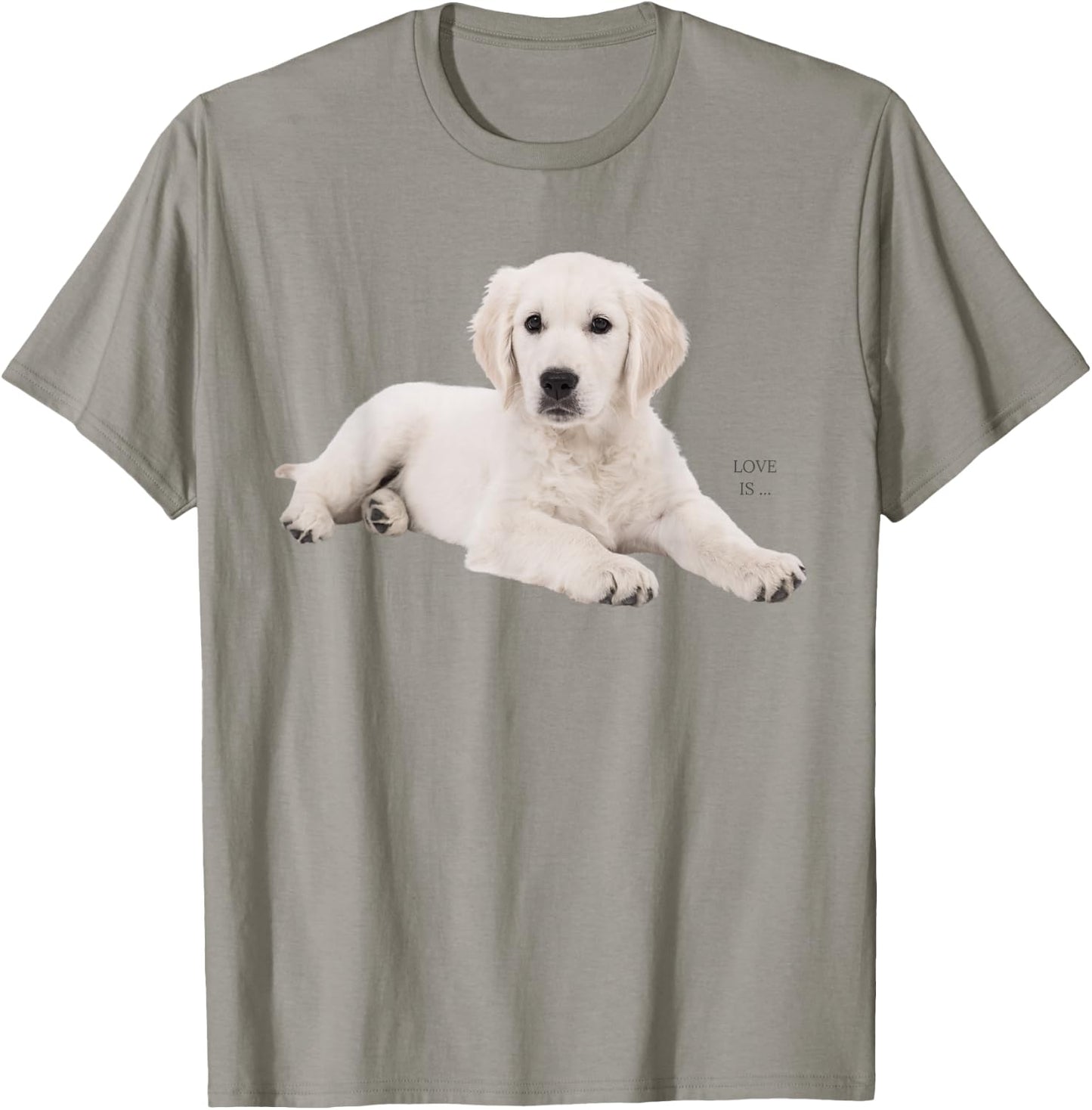 White Labrador Retriever Shirt Yellow Love Lab Mom Dog Dad T-Shirt - T-Shirt | Sand