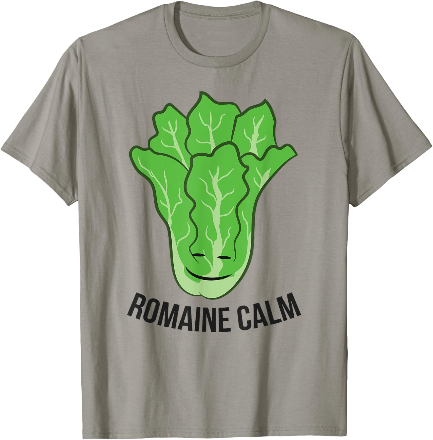 Romaine Calm Funny Lettuce Vegan Vegetarian Romaine T-Shirt - T-Shirt | Sand
