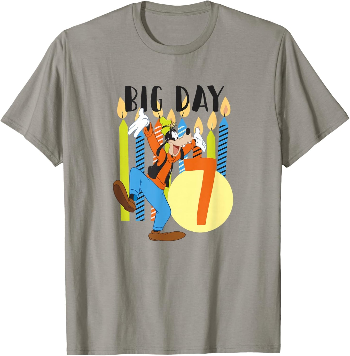 Disney Goofy Birthday Big Day 7 Years Old T-Shirt - T-Shirt | Sand