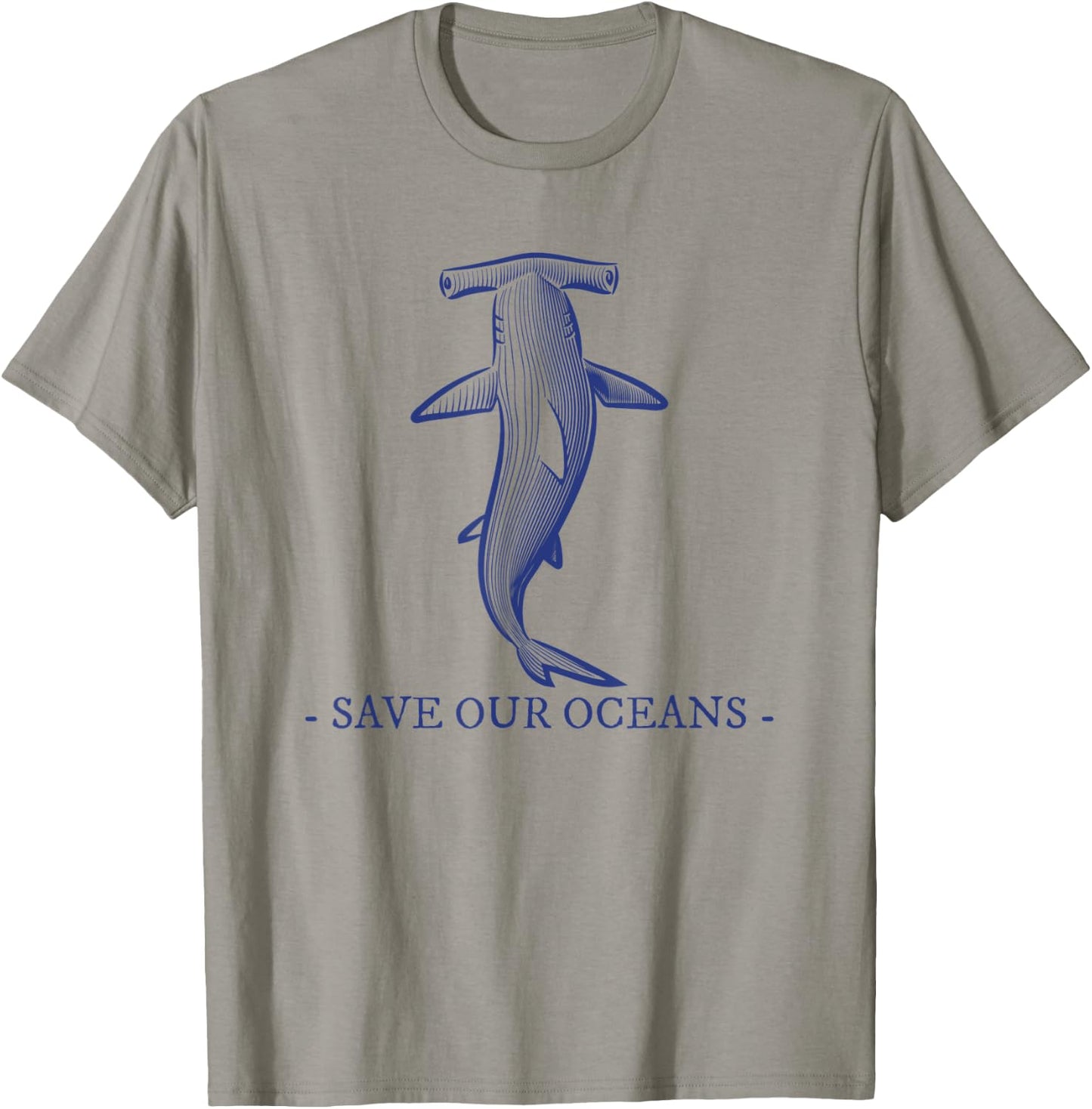 Hammerhead Shark - Save Our Oceans - Fish Sea Life T-Shirt - T-Shirt | Sand