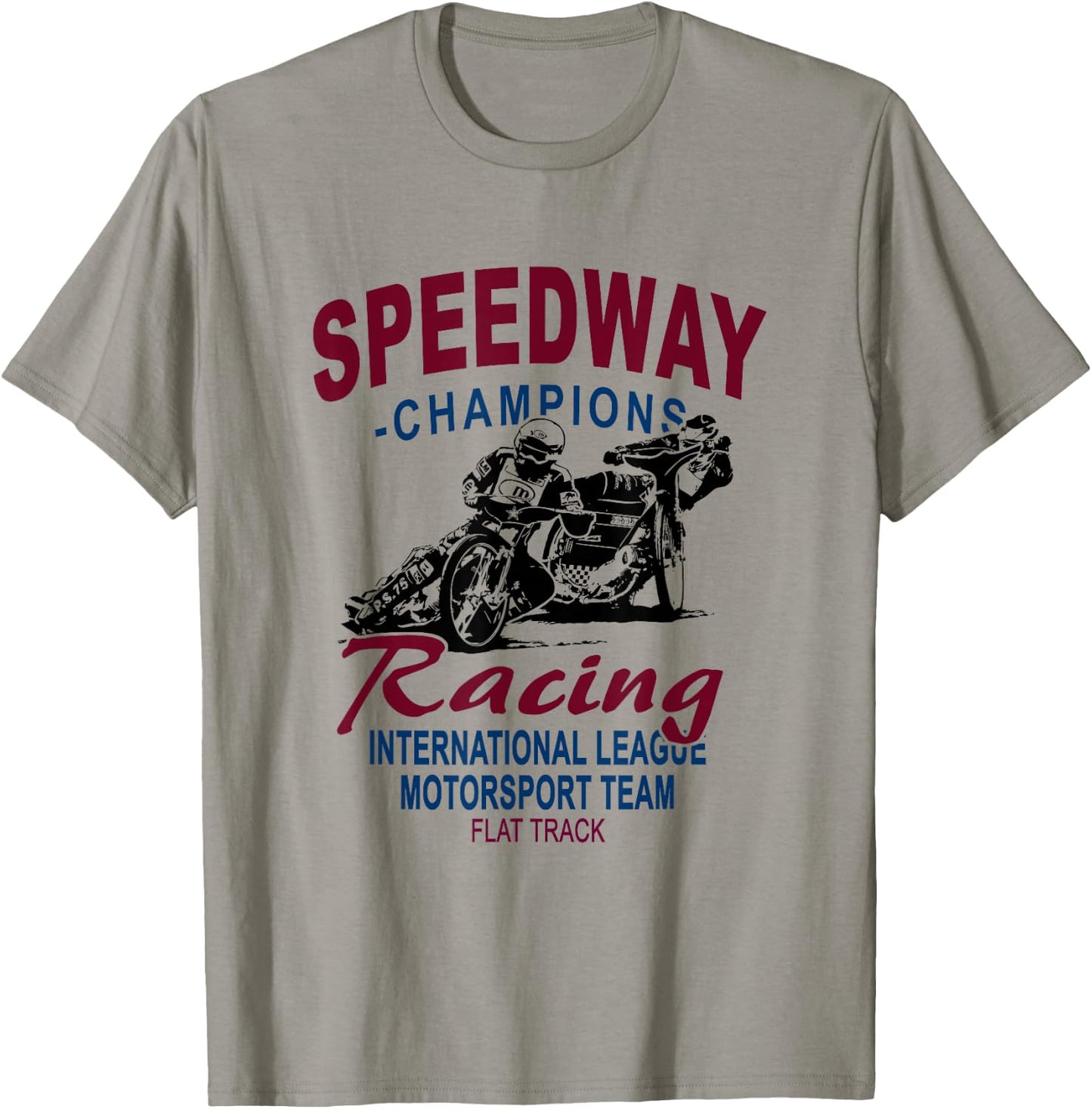 Speedway Railway Motorcycle Racing T-Shirt - T-Shirt | Sand