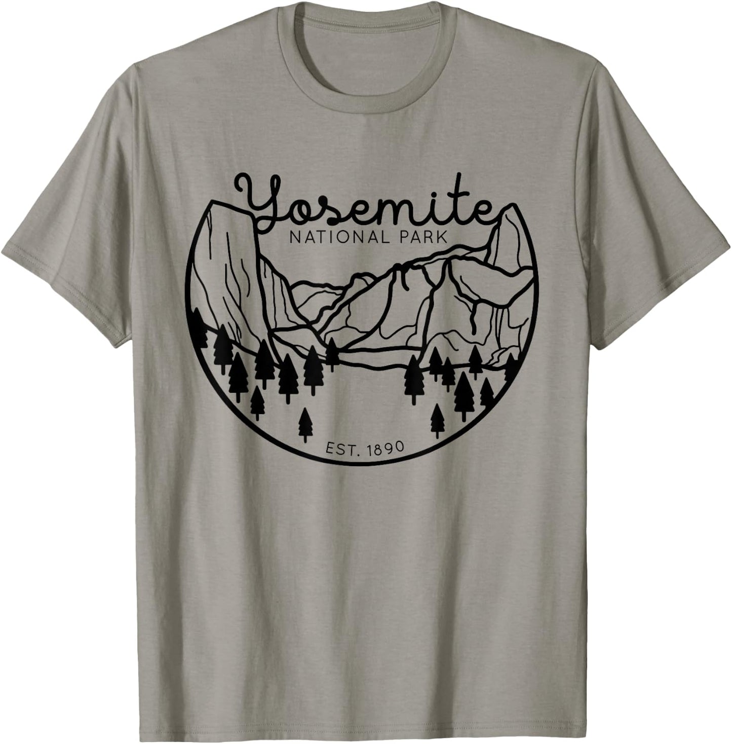 Yosemite National Park 1890 California Sierra Nevada T-Shirt - T-Shirt | Sand