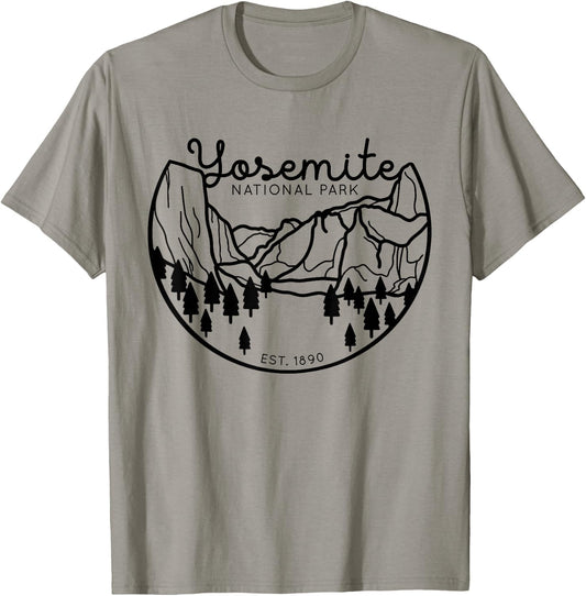 Yosemite National Park 1890 California Sierra Nevada T-Shirt - T-Shirt | Sand