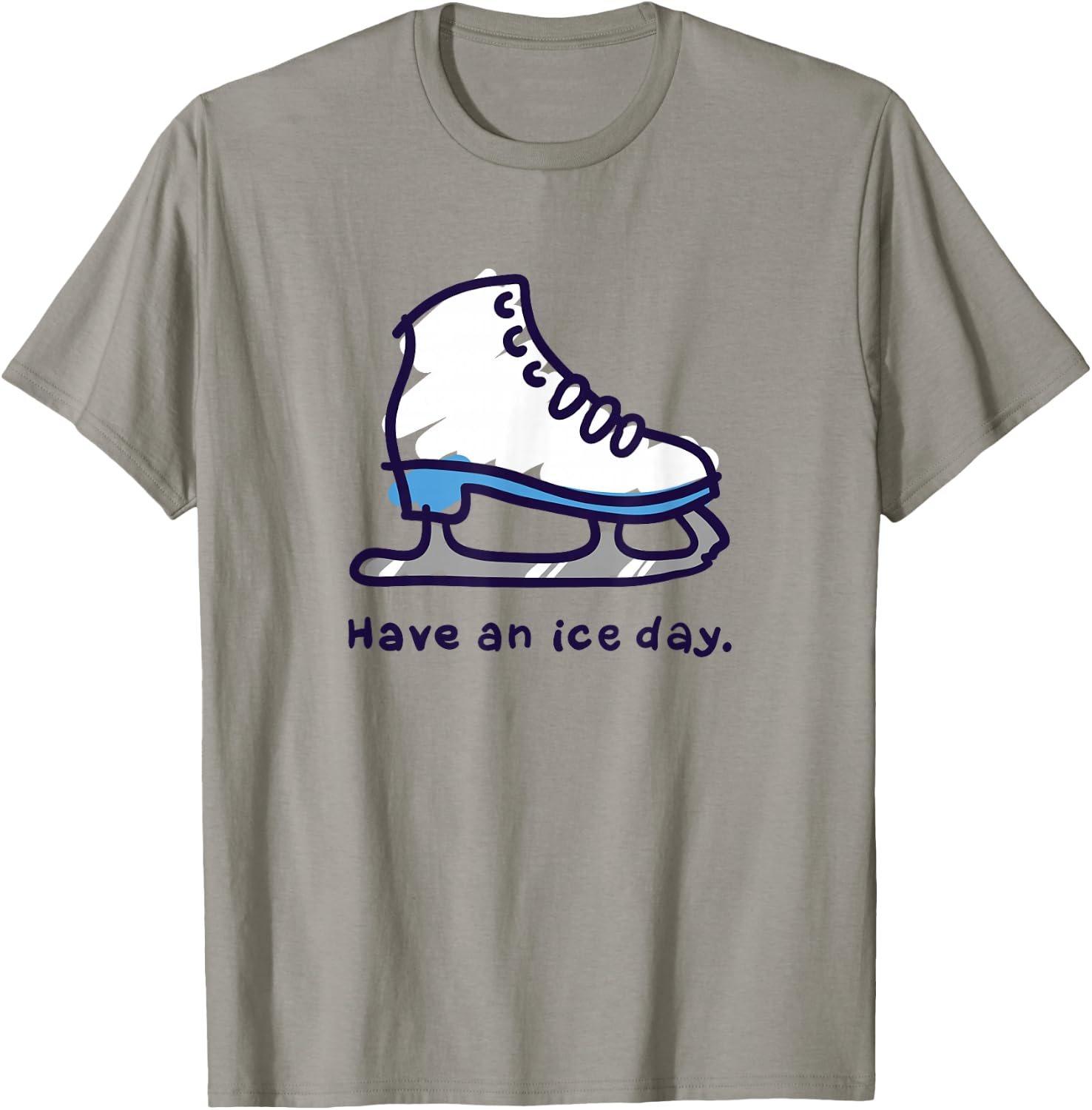 Figure Skating Gifts for Girls Women Men Ice Skater T-Shirt - T-Shirt | Sand