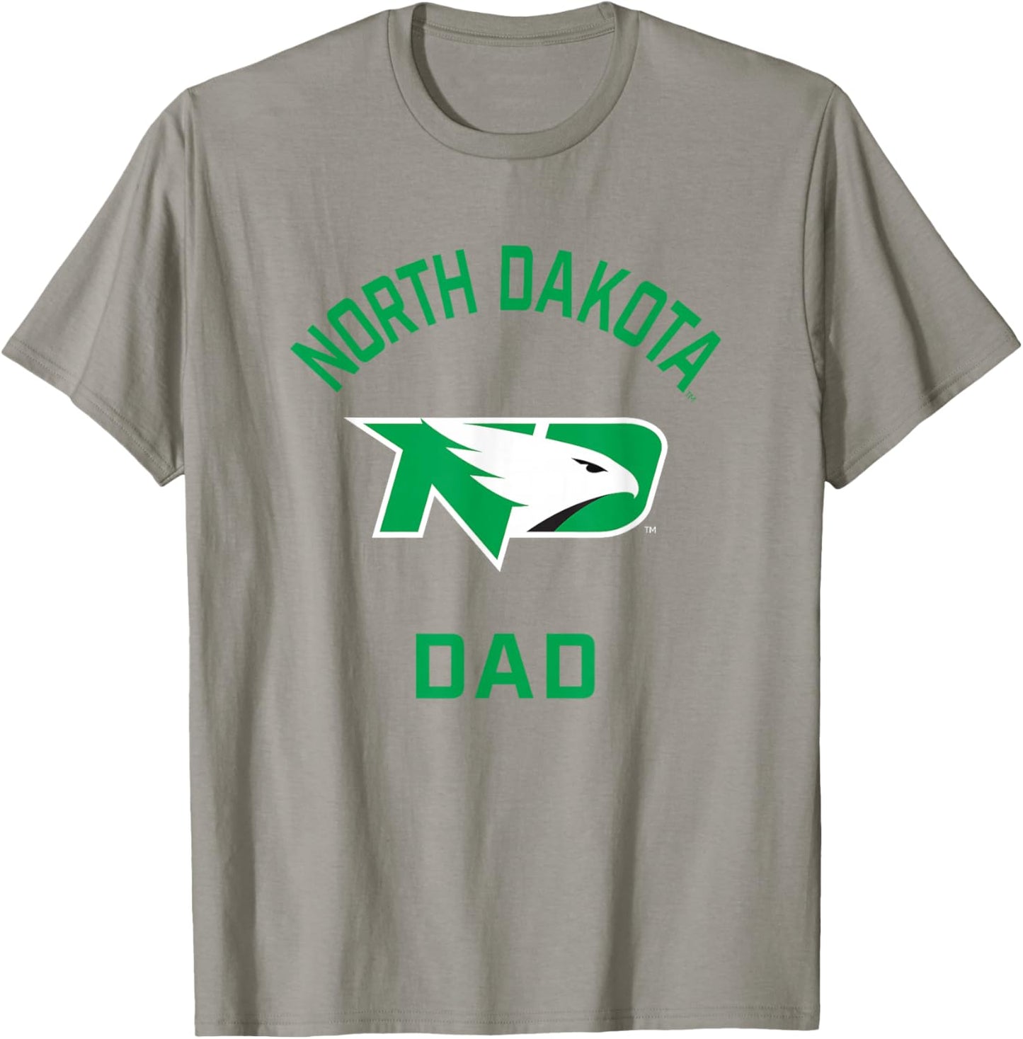 University of North Dakota Fighting Hawks Arched Dad T-Shirt - T-Shirt | Sand