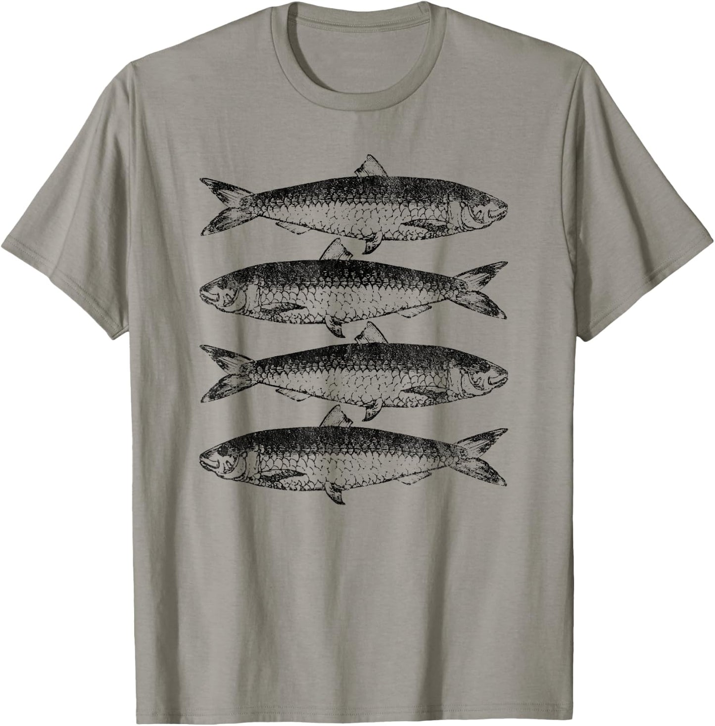 Canned Sardines Lover Gift Vintage Sardine Fish T-Shirt - T-Shirt | Sand