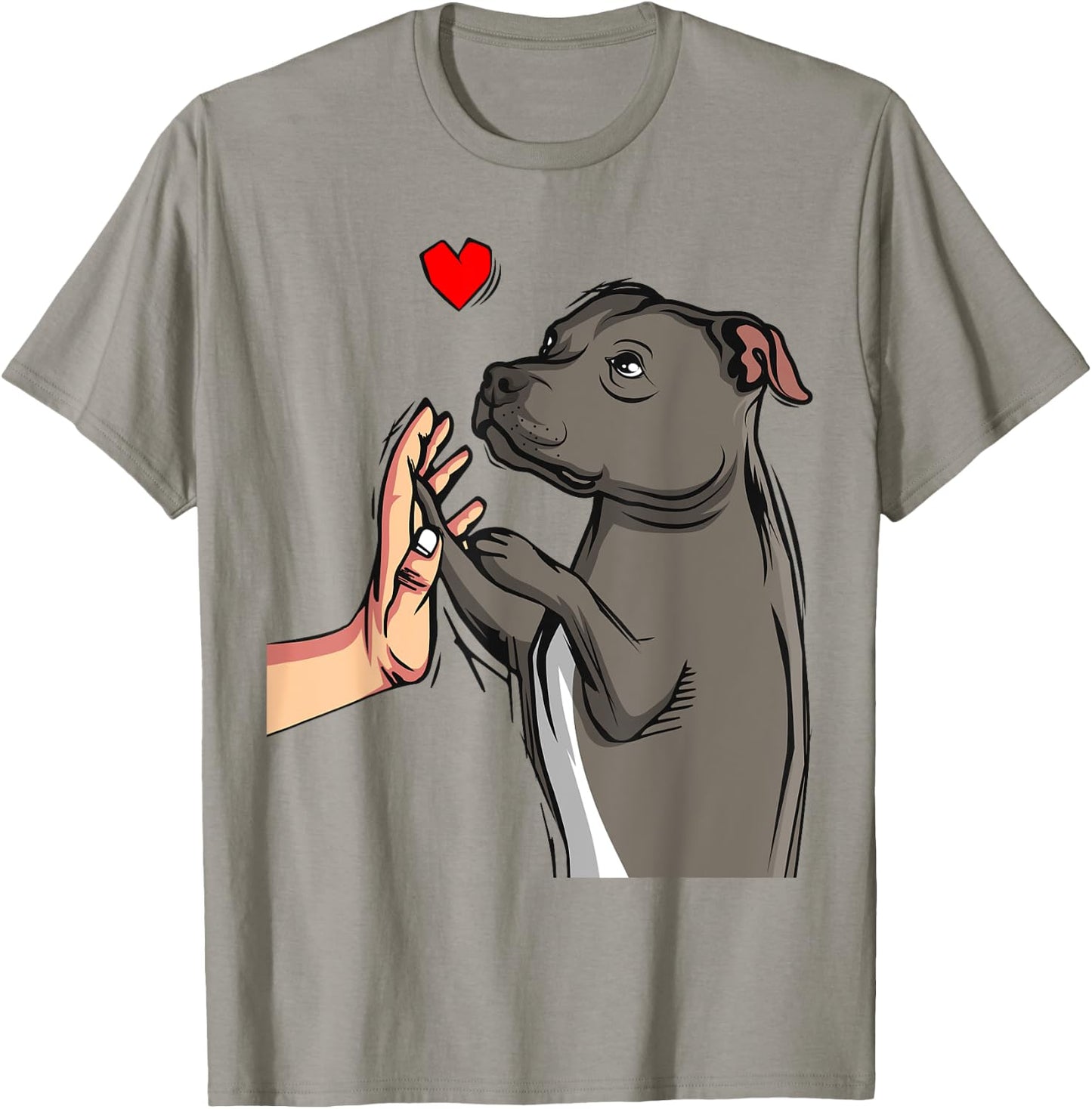 Staffordshire Bull Terrier Love Dog Mom Girls Gift T-Shirt - T-Shirt | Sand