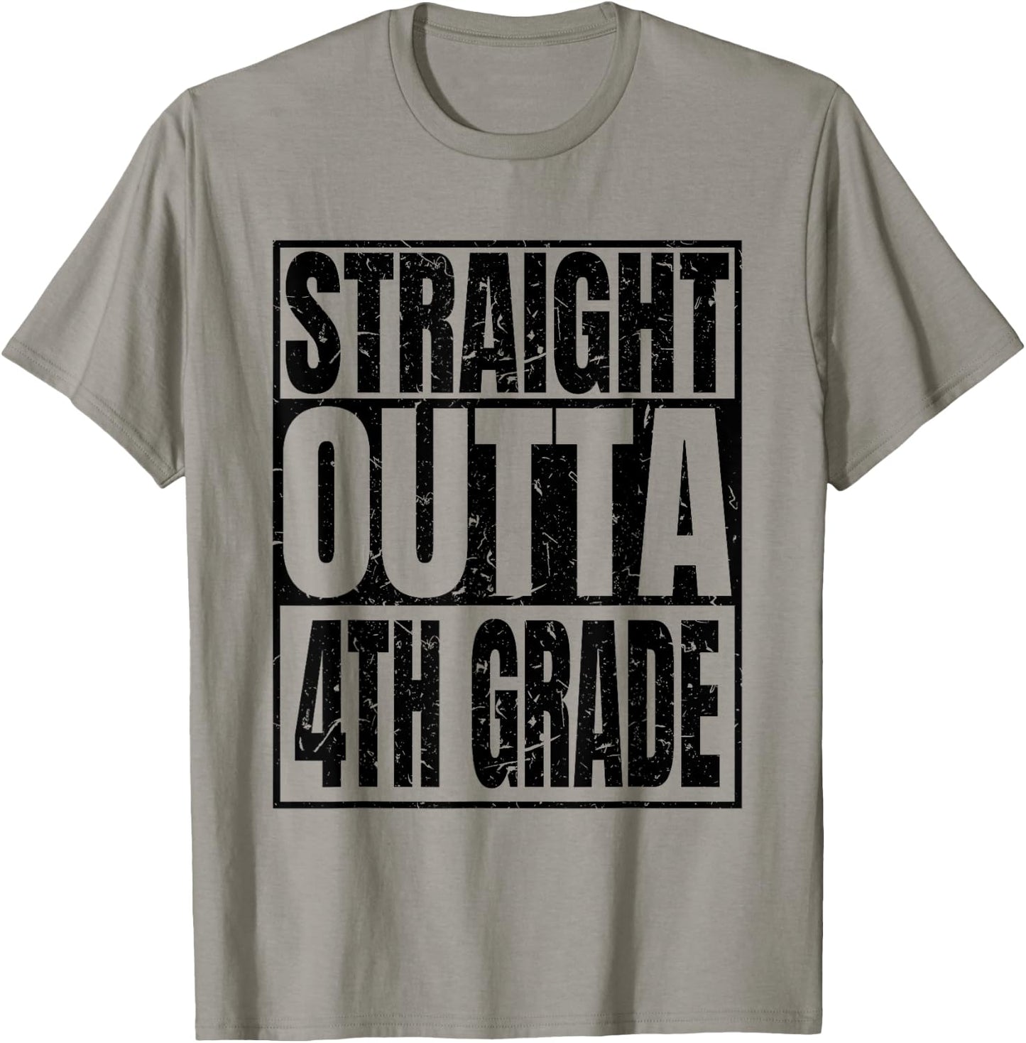 Straight Outta 4th Grade Graduation 2025 Degree Class Gifts T-Shirt - T-Shirt | Sand