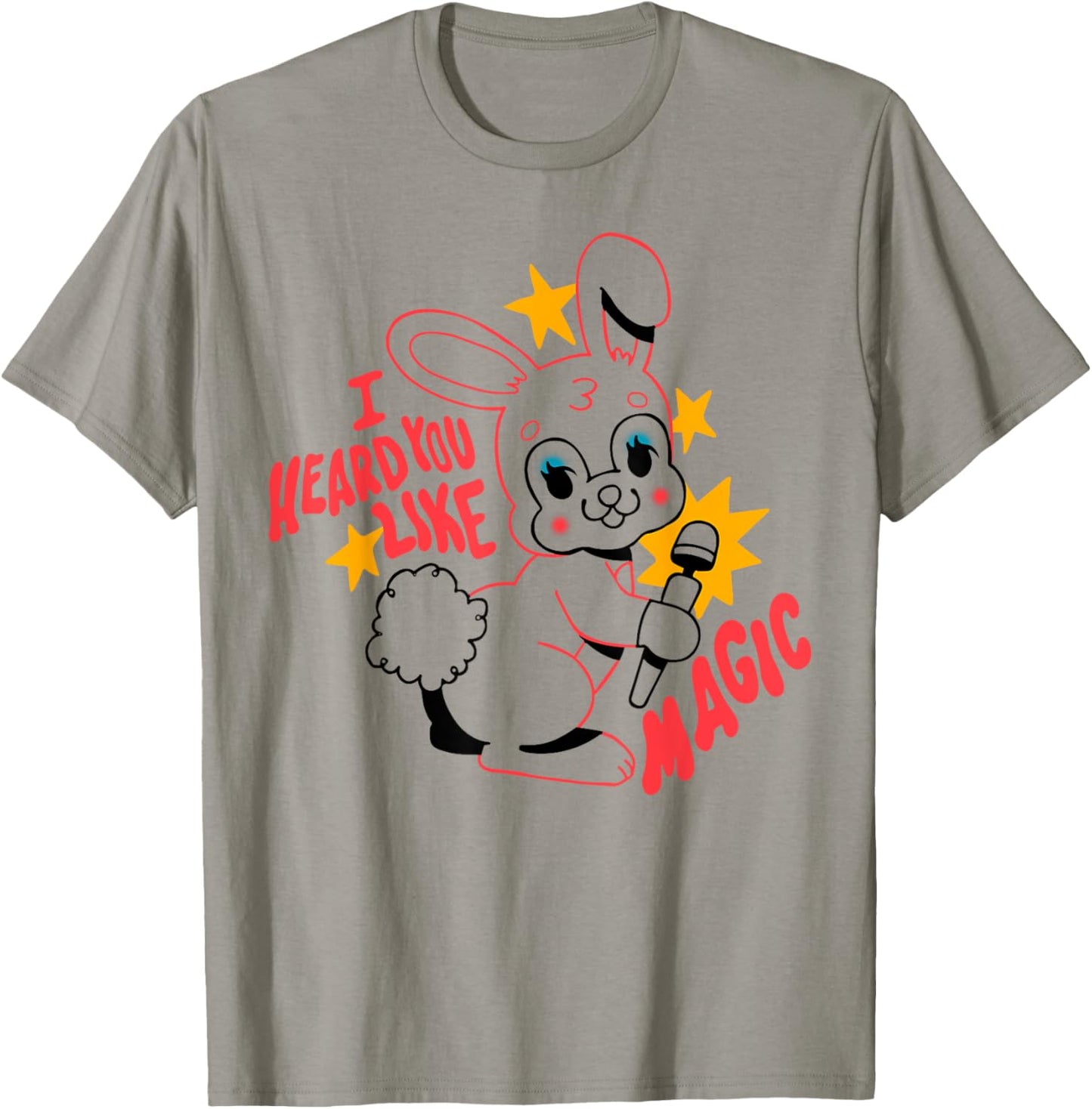 I Heard You Like Magic Funny Rabbit T-Shirt - T-Shirt | Sand