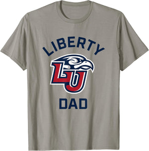 Liberty University Flames Arched Dad T-Shirt - T-Shirt | Sand