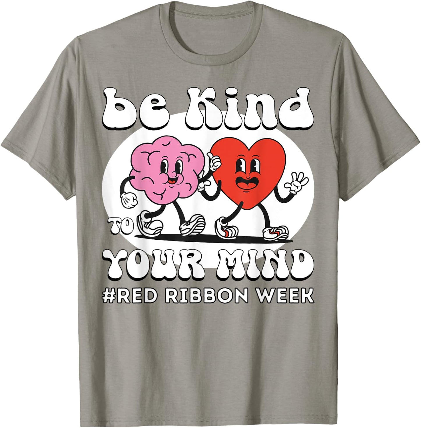 Red Ribbon Week - Be Kind To Your Mind Kids Boys Girls T-Shirt - T-Shirt | Sand