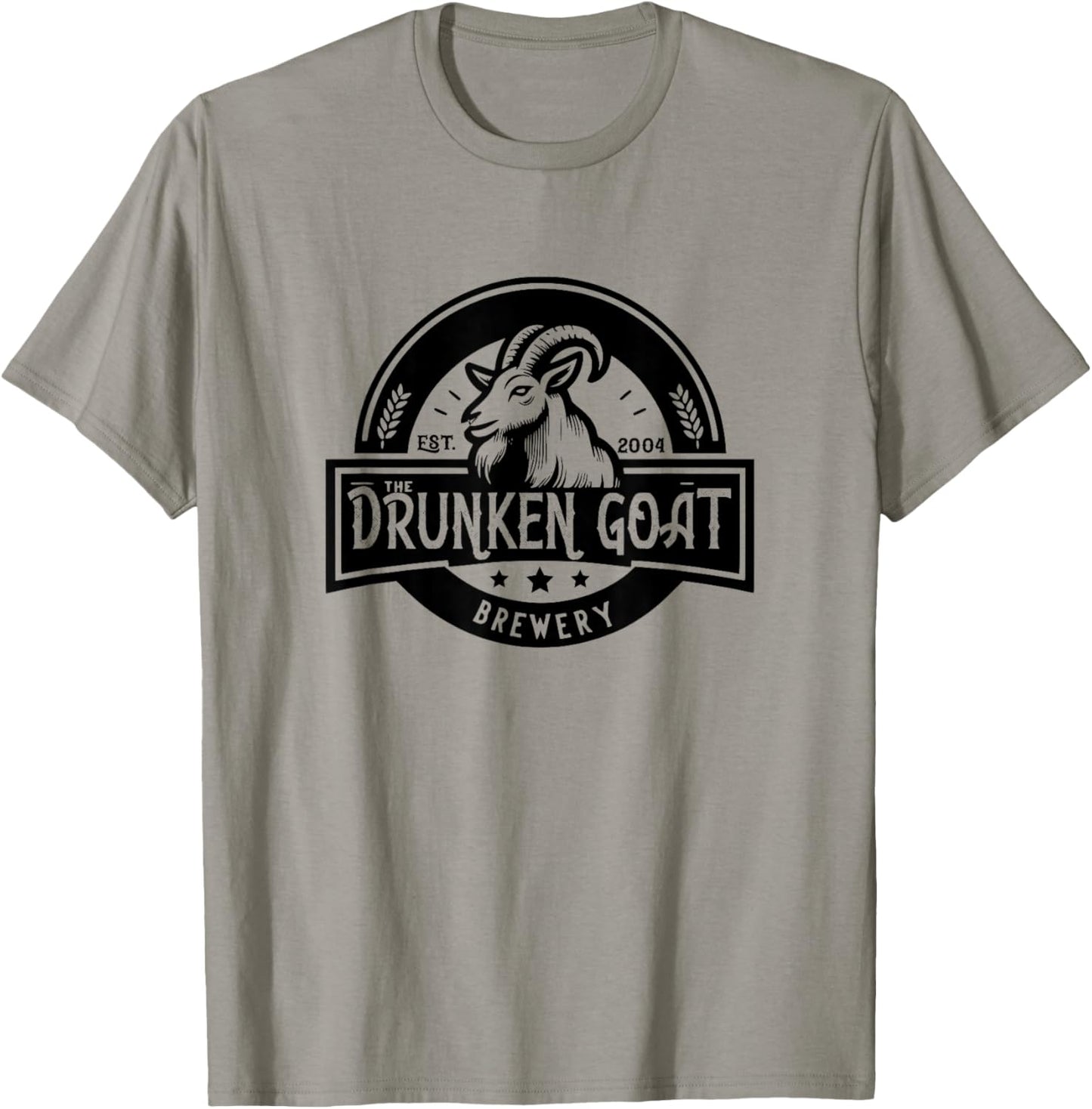 The Drunken Goat Brewery Novelty T-Shirt - T-Shirt | Sand