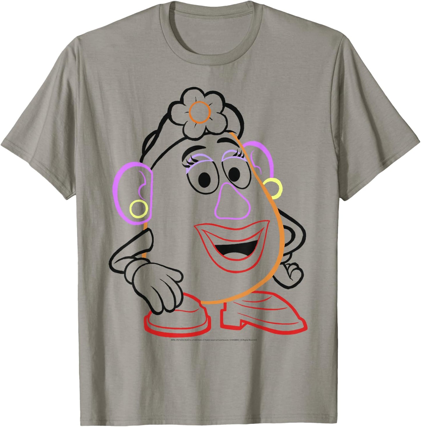 Disney Pixar Toy Story Mrs. Potato Head Line Art T-Shirt - T-Shirt | Sand