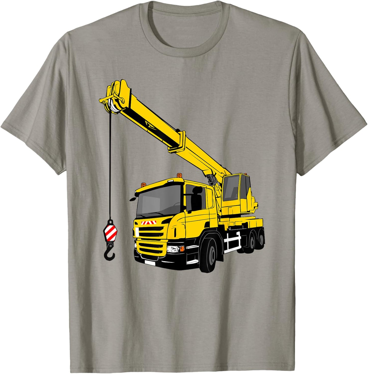 Crane car, carrane, crane, truck T-Shirt - T-Shirt | Sand