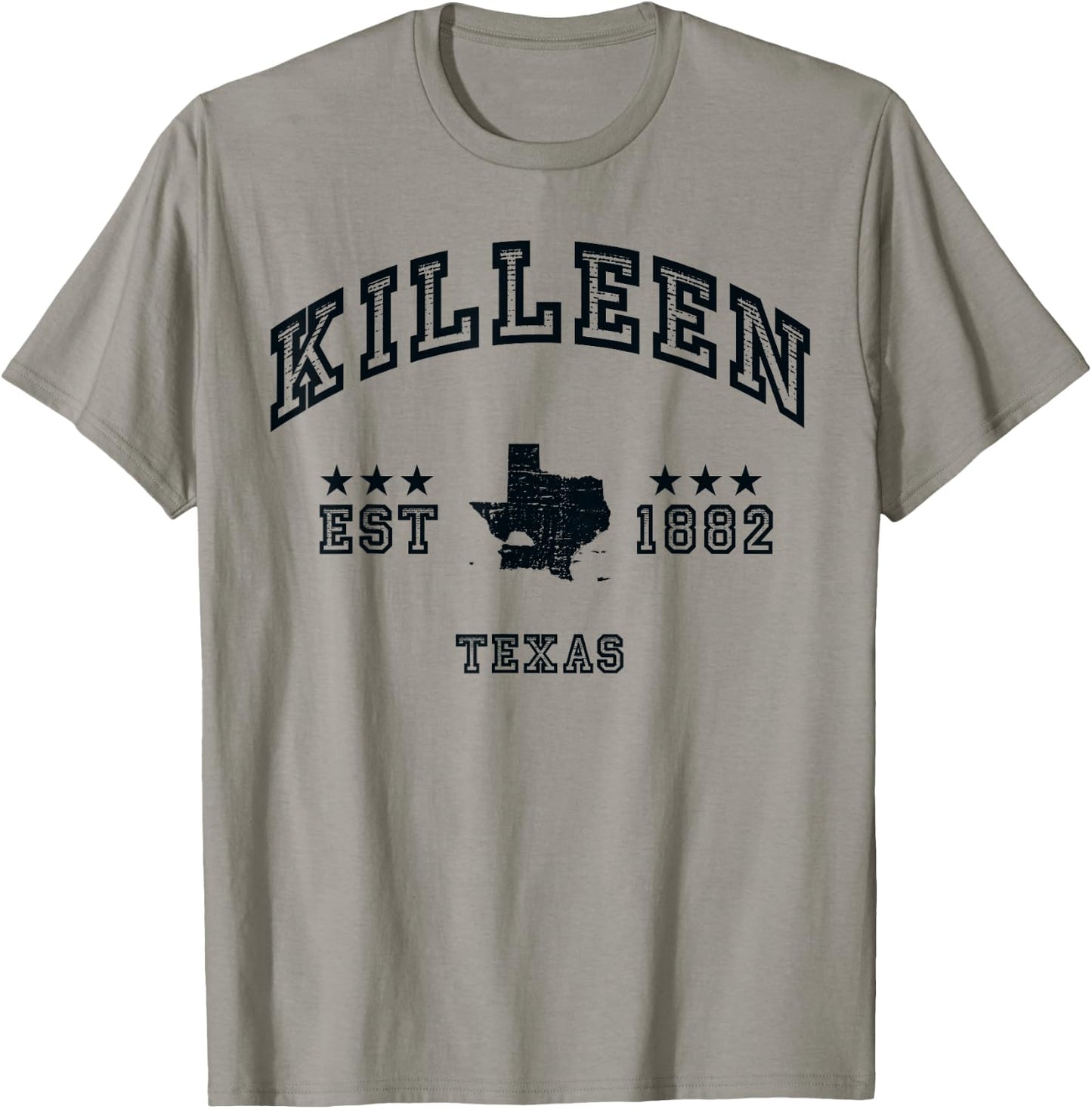 Retro Killeen Texas TX Souvenir Sport Throwback T-Shirt - T-Shirt | Sand