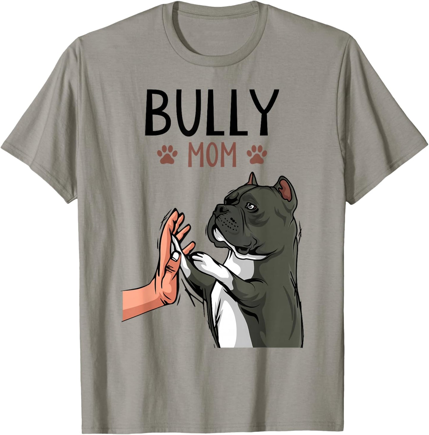 American Bully Mom Dogs T-Shirt - T-Shirt | Sand