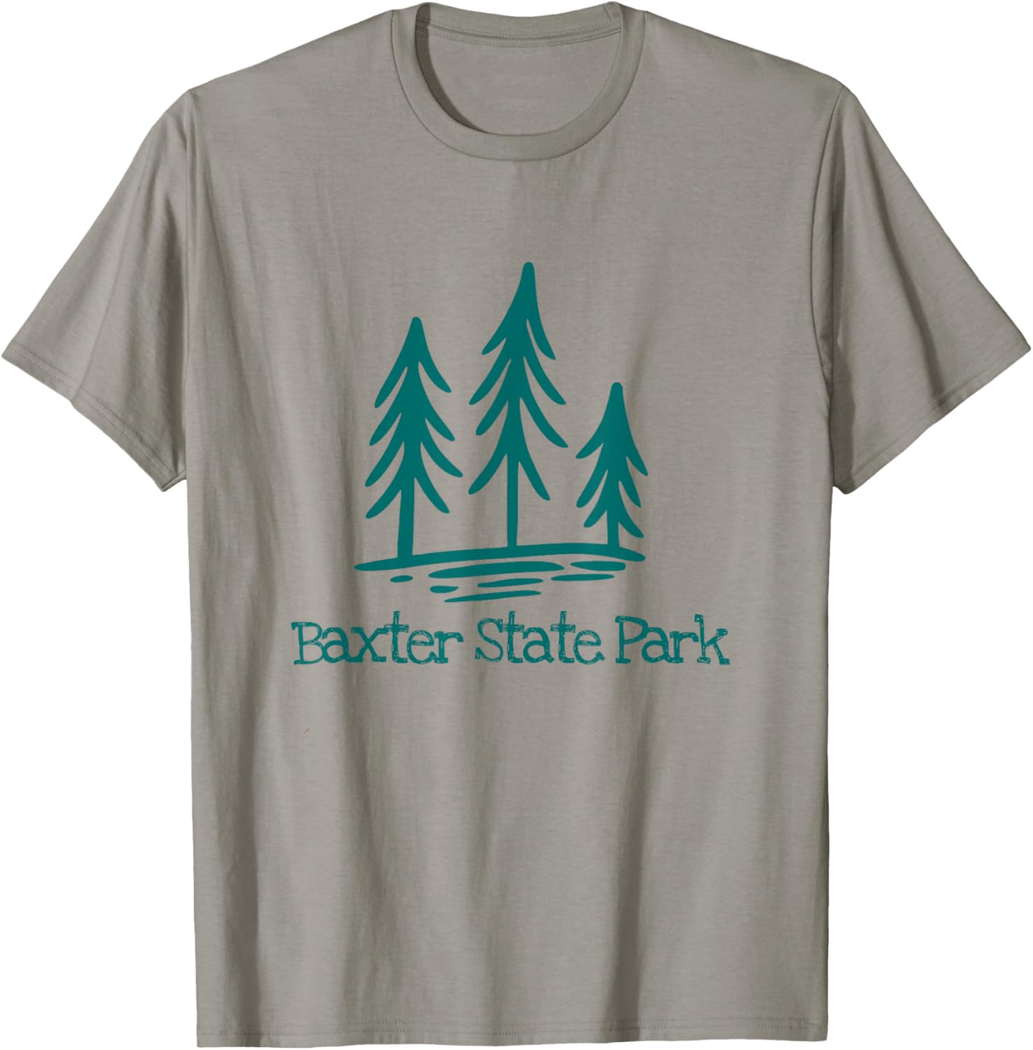 Baxter State Park Maine Hiking Camping Rustic Forest Woods T-Shirt - T-Shirt | Sand