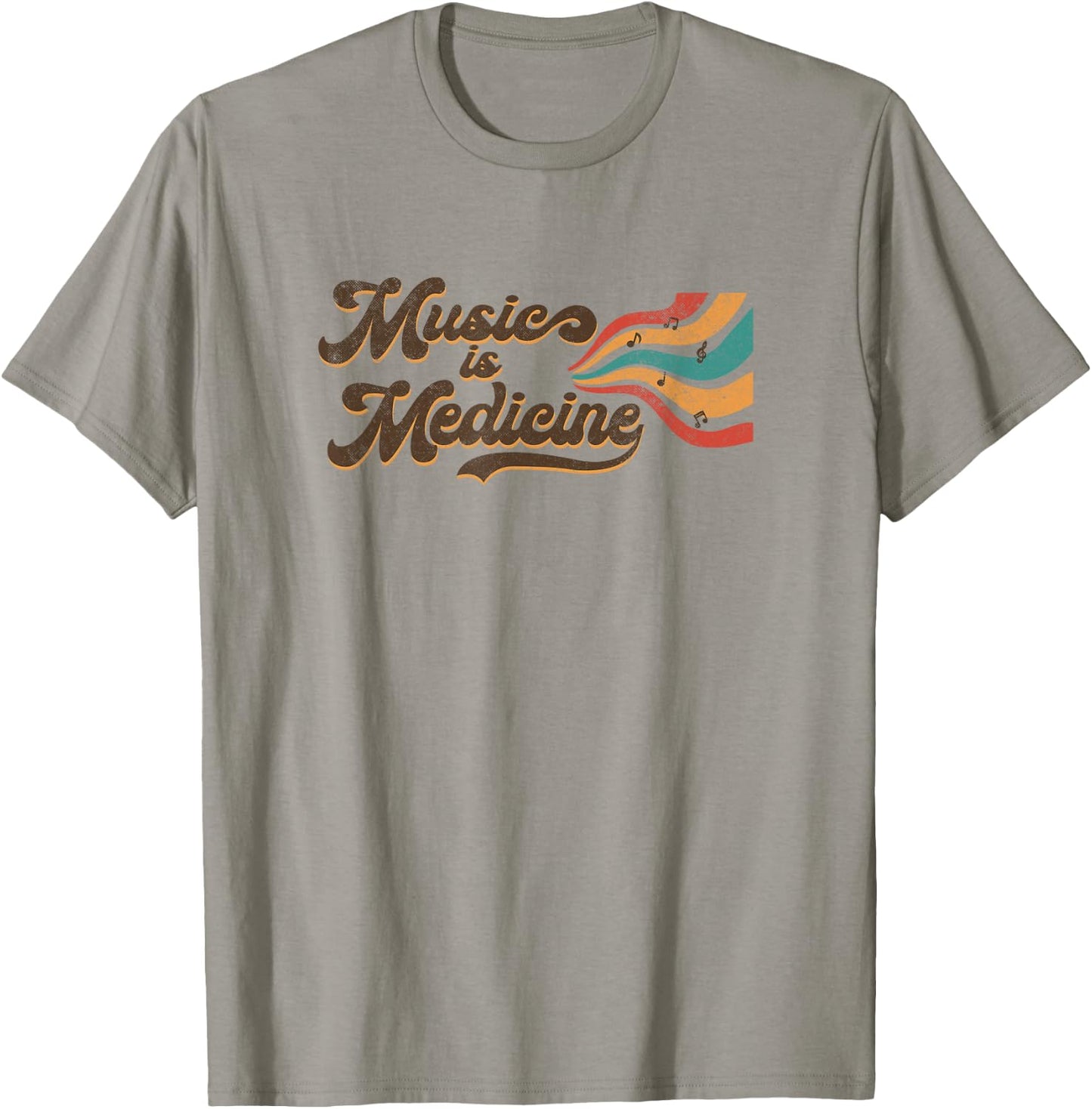 Music Is Medicines Songwriter Musician Music Lover T-Shirt - T-Shirt | Sand