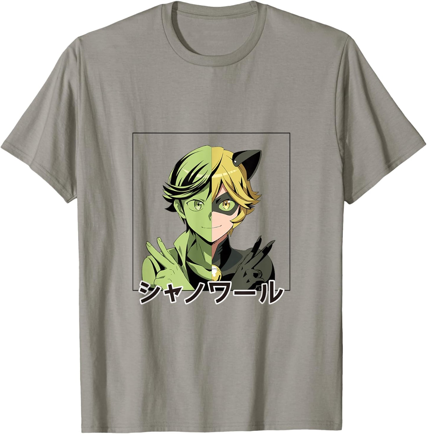 Miraculous Ladybug Manga Cat Noir T-Shirt - T-Shirt | Sand
