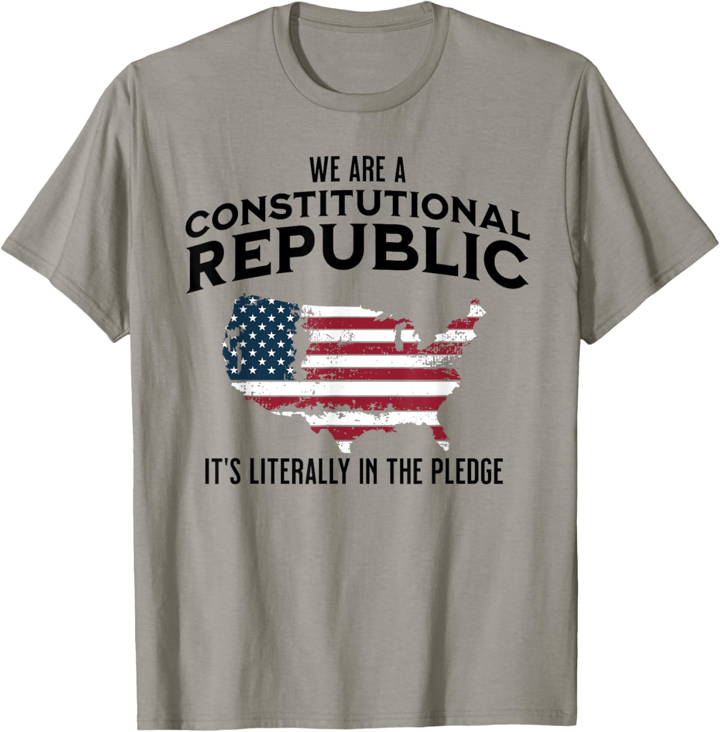 We Are A Constitutional Republic Republican Conservative T-Shirt - T-Shirt | Sand