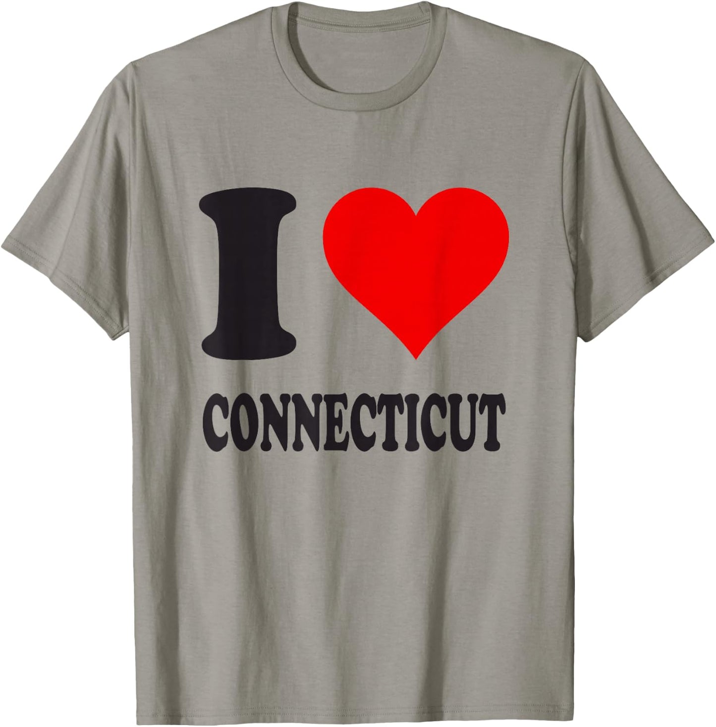 I Love Connecticut T-Shirt - T-Shirt | Sand