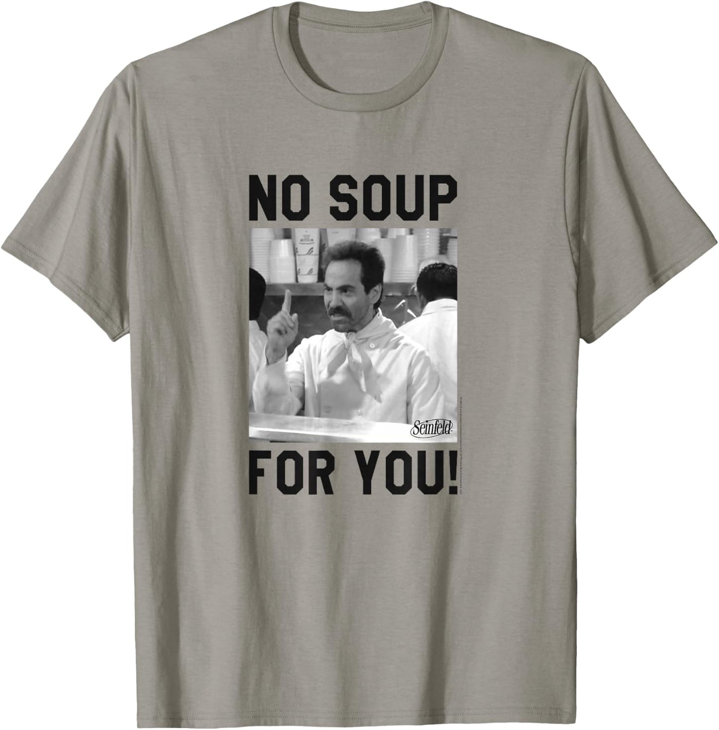 Seinfeld Yev Kassem No Soup for You T-Shirt - T-Shirt | Sand
