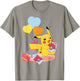 Pokémon - Pikachu Valentine's Day Hearts Pokeball Cards T-Shirt - T-Shirt | Sand