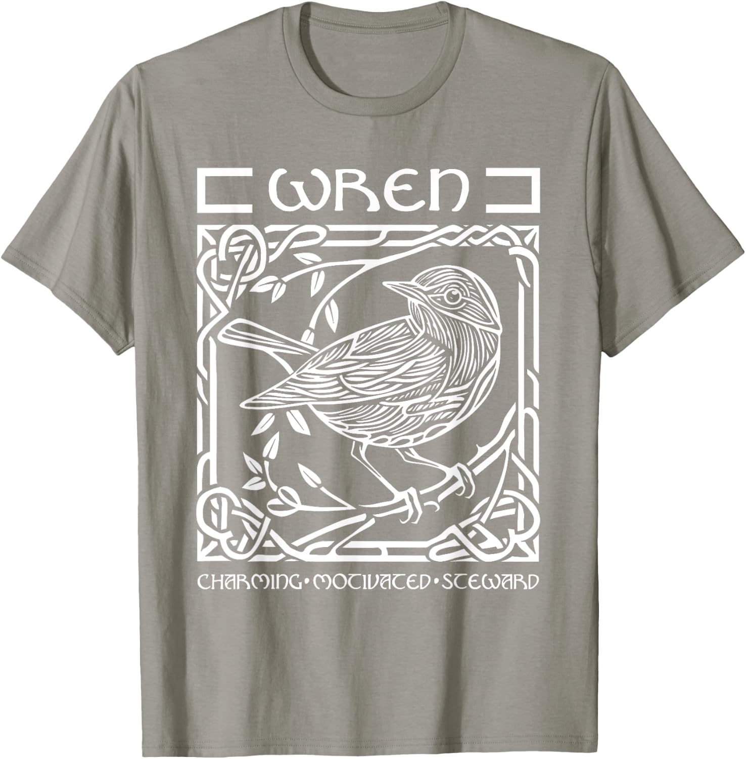St Patricks Day Celtic Knot Zodiac Wren June 10 - July 7 T-Shirt - T-Shirt | Sand