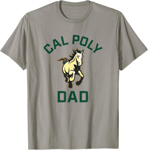 Cal Poly Mustangs Arched Dad T-Shirt - T-Shirt | Sand