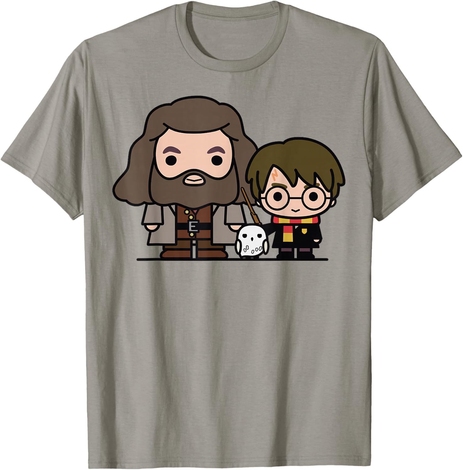 Harry Potter Hagrid Hedwig And Harry Cute Cartoon T-Shirt - T-Shirt | Sand