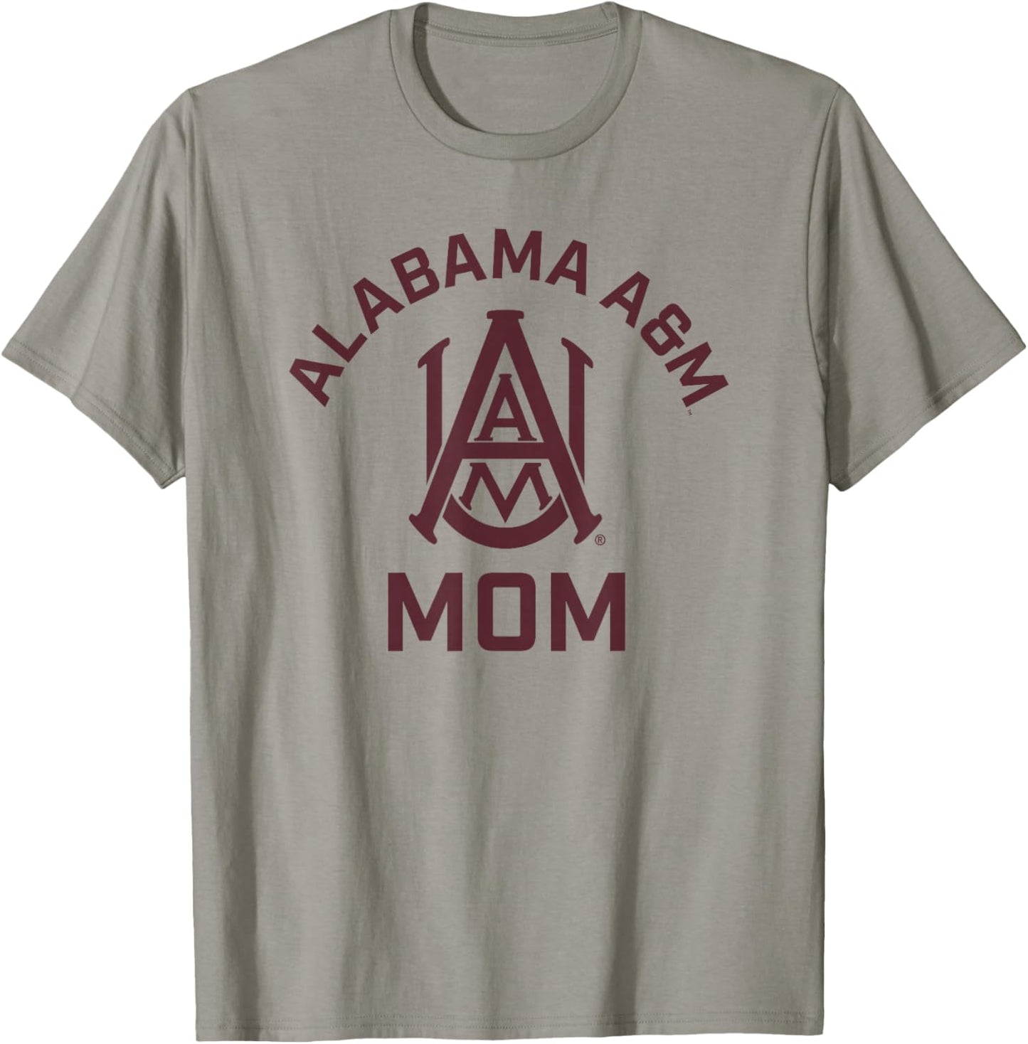 Alabama A&M University Bulldogs Arched Mom T-Shirt - T-Shirt | Sand
