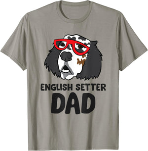 English Setter Dad Love English Setter T-Shirt - T-Shirt | Sand