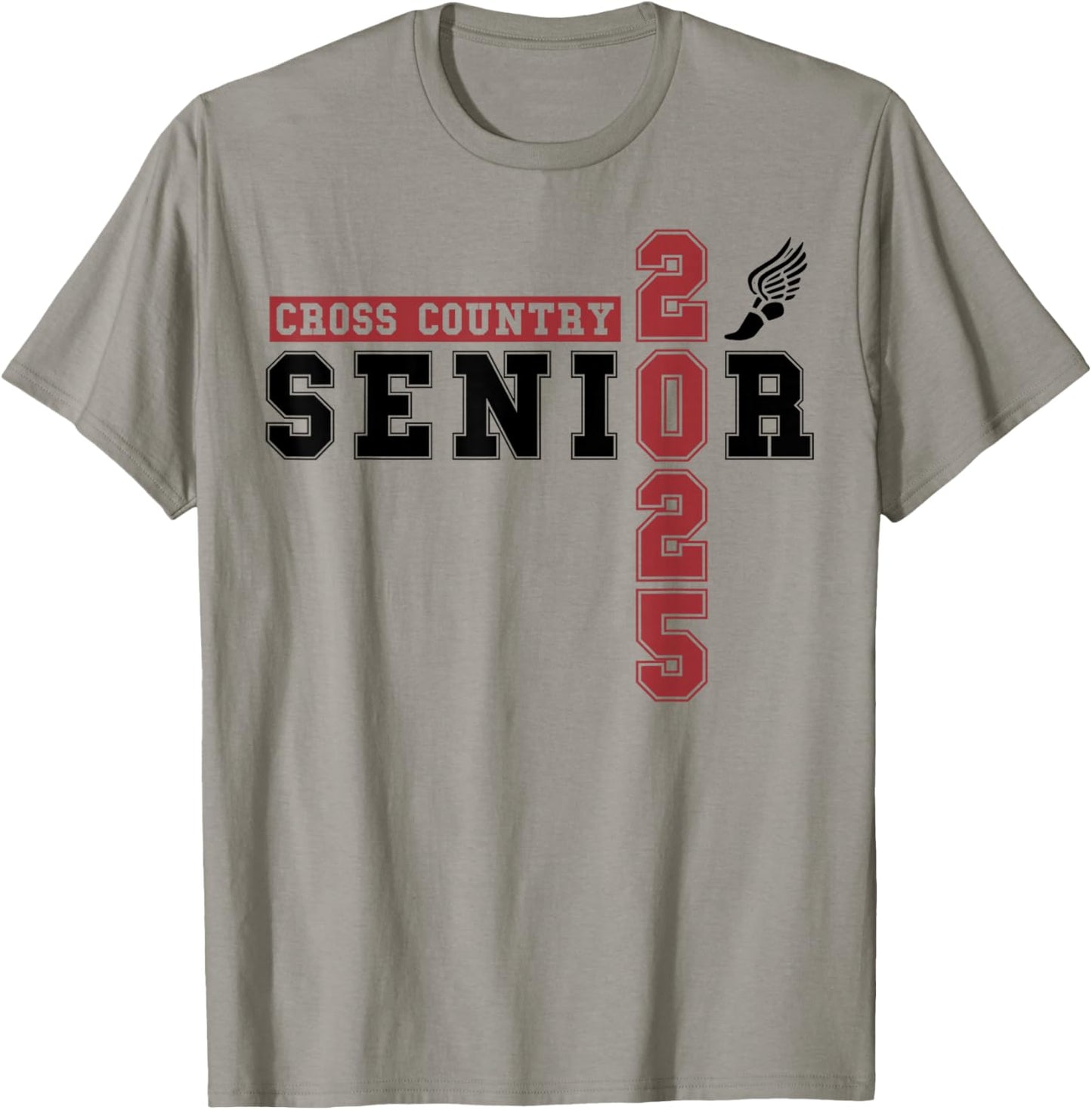 Cross Country Senior Night Senior 2025 Graduation Party 46 T-Shirt - T-Shirt | Sand