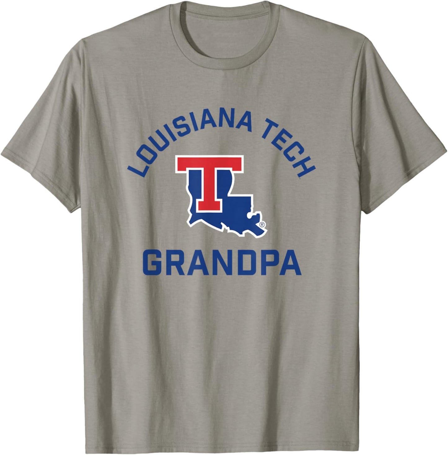 Louisiana Tech Bulldogs Arched Grandpa T-Shirt - T-Shirt | Sand