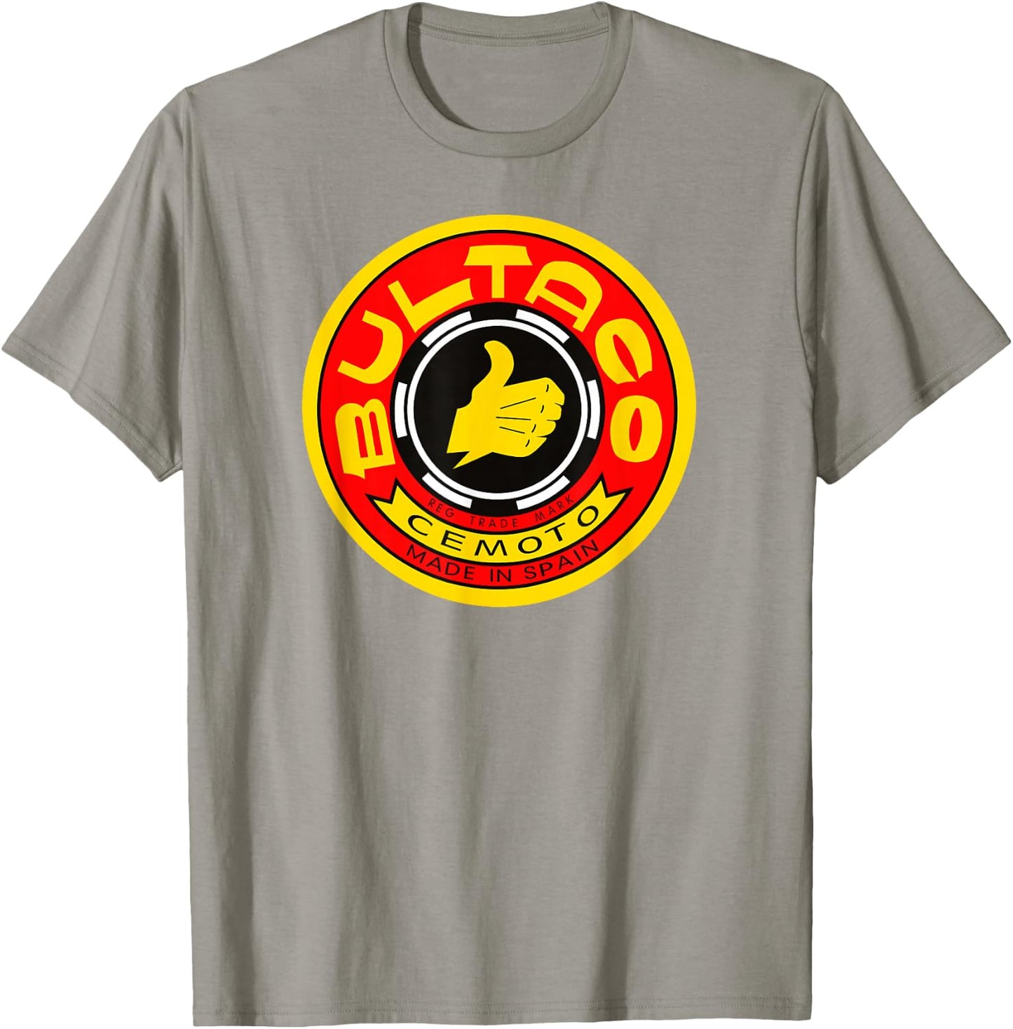 Vintage Bultaco Motorcycle Design T-Shirt - T-Shirt | Sand