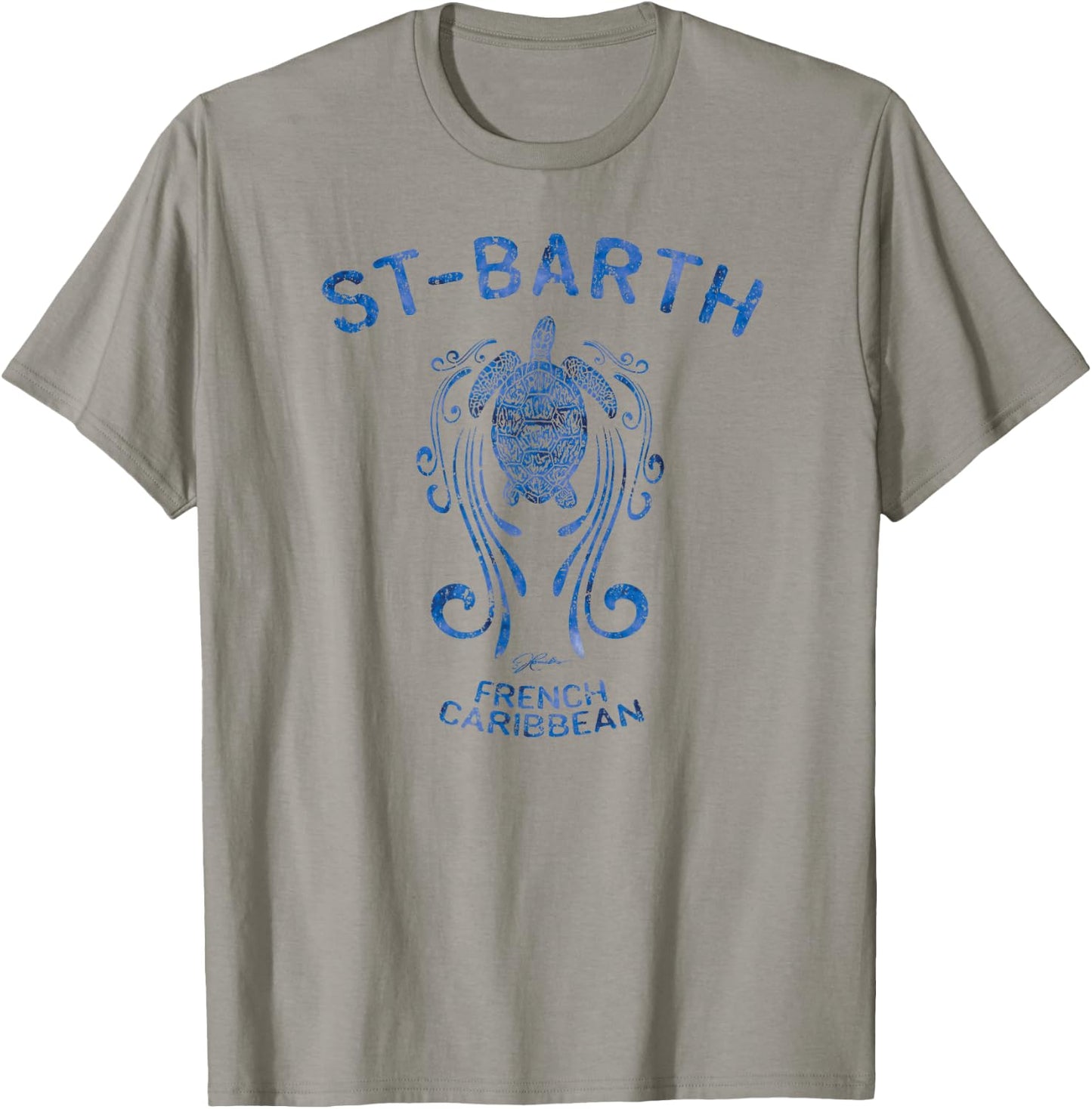 JCombs: St-Barth, Sea Turtle in the Slipstream T-Shirt - T-Shirt | Sand