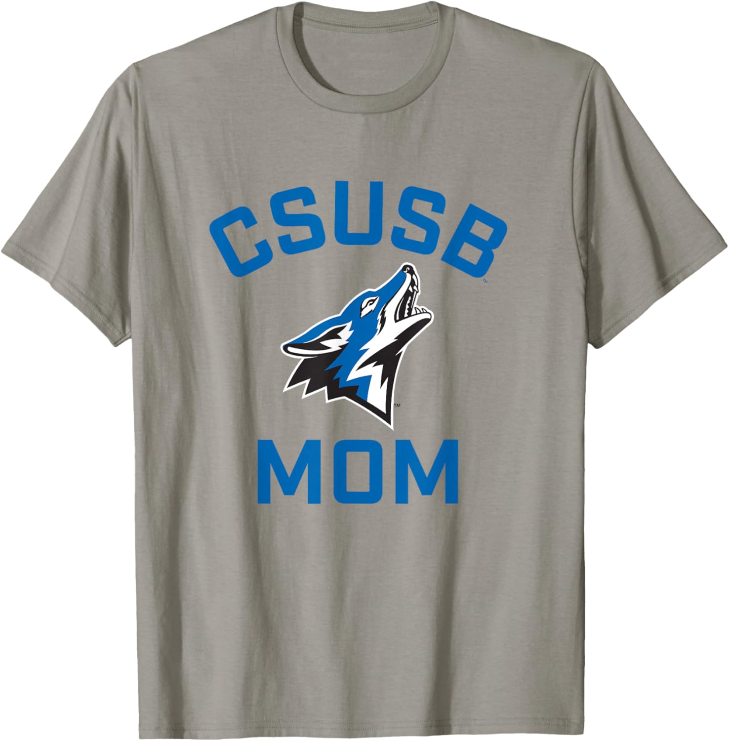 Cal State San Bernardino CSUSB Coyotes Arched Mom T-Shirt - T-Shirt | Sand